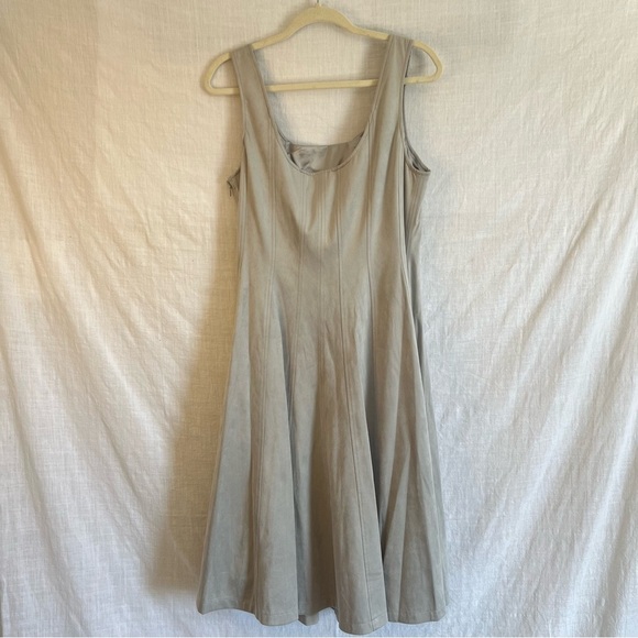 Elie Tahari Women's A-Line Faux Suede Fit & Flare Dress Size 12 NWT's - Picture 1 of 11